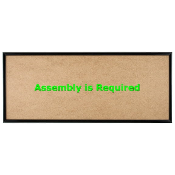 Quadro Frames 8x19 inch Picture Frame, Black, Style P375-3/8 inch Wide Molding