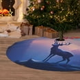 thumbnail image 6 of Sikiie Night Sky Elk 30-48 inches {designName} Print Christmas Tree Skirt Snowman Xmas Tree Skirt with Edge Christmas Decorations for Holiday Party36", 6 of 7