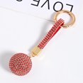 thumbnail image 1 of Rhinestone Ball Alloy Claw Keychain Cute Car Keychain Bag Purse Decor Pendant, 1 of 4