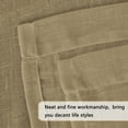 thumbnail image 4 of PrimeBeau Pair Set Nickel Grommet Natural Linen and Poly Semi-Sheers,Premium Soft Rich Material Curtain Panels for Living Room - 52x108-Inch-Tan, 4 of 7