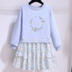 thumbnail image 4 of Vestido de niña, vestido de primavera y otoño, niña pequeña de estilo occidental, falda de retazos de manga larga, versión coreana, niña, 4 of 4