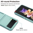 thumbnail image 4 of TaxFox For Samsung Galaxy Z Flip 4 5G Case,Duty Drop Protection Full Body Rugged Military Protective Tough Durable Phone Cover-Green, 4 of 7
