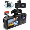 thumbnail image 1 of Cámara Dash Triple 4K Full HD (Delantera, Trasera e Interior), con Micrófono Integrado, Visión Nocturna y Grabación de Ángulo Amplio para Coches, Taxis y VTC, 1 of 5