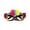 C, variant on Leeye Day of the Dead Sugar Skull Half Mask, Floral Skeleton Eyeglass Face Mask for Halloween Carnival Cosplay Party, 6.42x3.15in, 0.04 lb