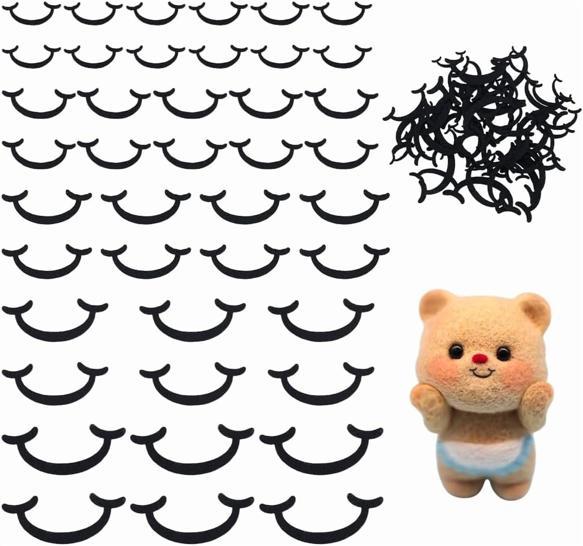 Jiaroutk 12-25mm Plastic Safety Eyes for Dolls, Multicolor Crochet