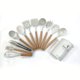 thumbnail image 1 of Juego de utensilios de cocina de silicona de 11 piezas, juego de utensilios de cocina antiadherentes resistentes al calor con mango de madera, blanco leche Kuyhfg Sin marca, 1 of 3