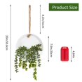 thumbnail image 2 of Plantas suculentas colgantes artificiales CEWOR con cordón, 2 unidades, blancas, 2 of 7