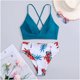 thumbnail image 5 of Mujeres sexy con almohadilla en el pecho sin aros Impreso doble hombro Bikini Strappy Split traje de baño Fridja  nalpqowj58958, 5 of 6