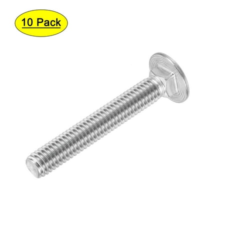 

Uxcell 3/8-16x2-1/2 Carriage Bolt 304 Stainless Steel Polishing 10 Pack