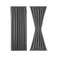 thumbnail image 4 of JIUZHEN Blackout Curtains for French Doors - Thermal Insulated Door Curtain with Rod Pocket for Kitchen/Window/Patio Doors/Doorways/Classroom, 1 Panel, 25 X 72 Inches Long, Gray, 4 of 7