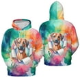 thumbnail image 3 of Funny Watercolor Adorable Rhodesian Ridgeback Peeking Through Torn Paper Effect All Over Print 3D Hoodie Unisex Merch Hoodies Ridgebacks Dog Lover Gifts - 00026, 3 of 6