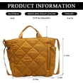 thumbnail image 4 of LHSHID Quilted Tote Bag Soft Trendy Puffer Tote Bag Light Winter Down Padding Designer Crossbody Bag Shoulder Handbags, 4 of 7