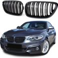 thumbnail image 2 of Parrilla Delantera Del Coche Negro 2 Piezas Marco De Parachoques De Coche De Plástico Eigraketly VI003924-00, 2 of 6