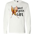 thumbnail image 3 of Inktastic West Virginia Girl- Butterfly Long Sleeve T-Shirt, 3 of 5