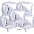 thumbnail image 2 of PartyWoo Globos Plateados, 5 piezas Globos Cuadrados Plateados, 22 Pulgadas Globos de Foil PartyWoo PartyWoo, 2 of 2