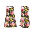 thumbnail image 3 of Vsdgher Cute Pigs Sunflower Print Summer Dresses for Women Casual U Neck Beach Dress Sleeveless Tank Loose Sundress with Pocket -Medium, 3 of 7