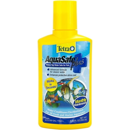 Tetra AquaSafe Plus, 8.45 Ounces, aquarium Water Conditioner And Dechlorinator, Model Number: 46798162681