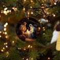 thumbnail image 2 of KCEHTA Nativity Christmas Ornaments 2024, Christmas Nativity Scene Ornaments, Nativity Ornaments for Christmas Tree, Round Acrylic Birth of Jesus Decor Christian Christmas Decorations, 2 of 5