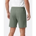 thumbnail image 3 of Athletic Shorts For Men 3 Pack Casual Shorts 8" Basketball Gym Shorts With Zipper Pockets Black, Sage, Brown Melange Size XL, 3 of 8