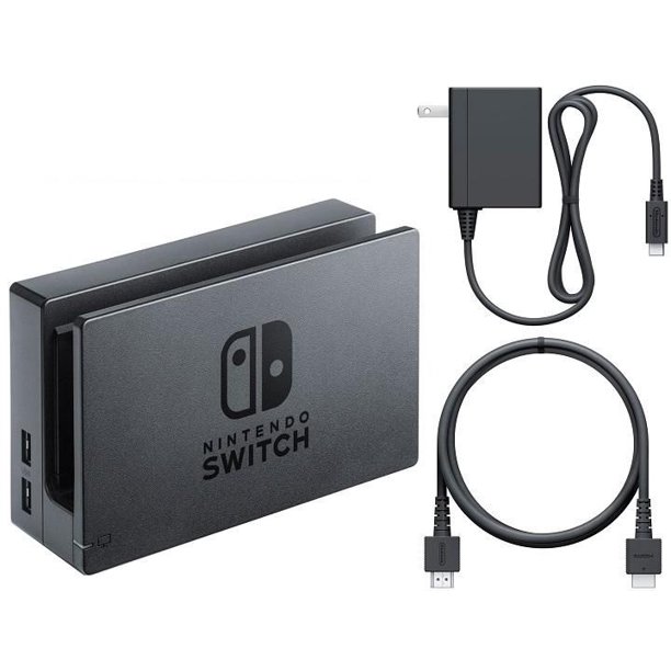 Nintendo Switch Dock Set with HDMI Plug and AC Adapter Black