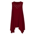thumbnail image 5 of Blmnix Shift Ladies Dresses Tank Dress Plus Size Dresses Dress Red Midi Dresses Crew Neck Sleeveless Antimicrobial Protection Womens Summer Dresses,XXXXXL, 5 of 7