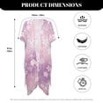 thumbnail image 6 of HELLHERO Ombre Cherry Blossom Kimono Swimsuit Cover Up - Lightweight Breathable Beachwear for Summer Vacation, Pool & Resort - Elegant Flowy Women's Coverup, 6 of 6