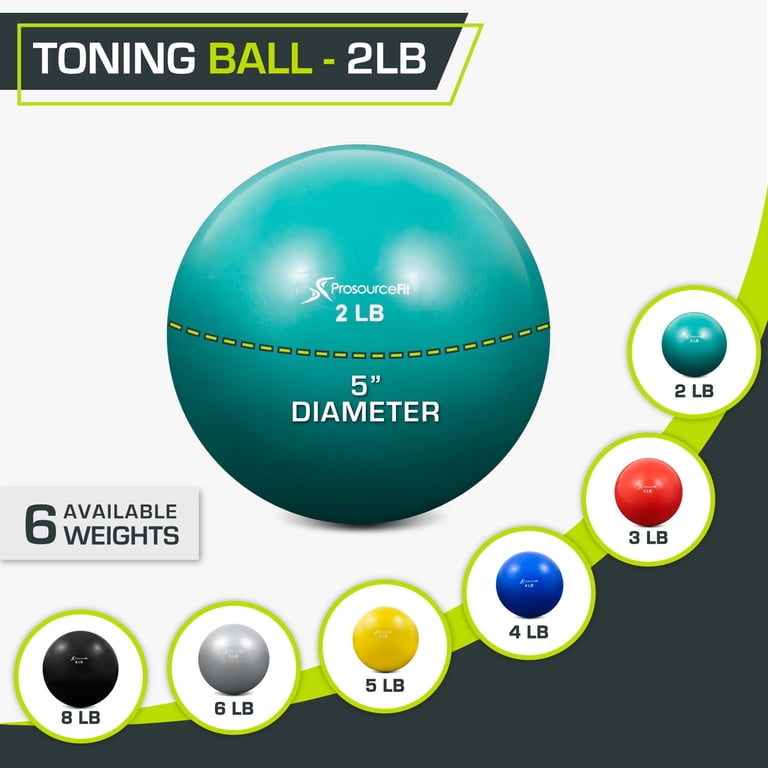 Prosourcefit Weighted Toning Exercise Balls, 2lb photo 5
