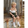 thumbnail image 5 of BemeyourBBs Toddler Baby Boy Summer Clothes Jacquard 2 Pieces Outfits Contrast Short Sleeve Button Down Shirts and Solid Shorts Set Toddler Boys Summer Outfit, 5 of 9