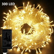 Indoor Christmas String Lights 164ft 500 LED Christmas Tree Lights Plug in 8 Modes Waterproof Twinkle Fairy Lights with Memory UL Certified Power Supply for Christmas Indoor Decor (Multicolor)