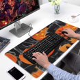 thumbnail image 2 of Long Mouse Pads for Desk,Halloween Black Cats and Pumpkins Desk Mats on Top Of Desks, Desk Mouse Pad Extra Large with 3mm Non-Slip Base and Stitched Edge for Gaming,Work,Home 31.5"x15.7", 2 of 5