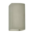 thumbnail image 1 of Justice Design CER-0910W-CKC Ambiance - Small Rectangle Closed Top Outdoor Wall Sconce Celedon Green Crackle Incandescent Choose Your Options, 1 of 7