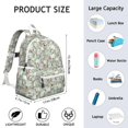 thumbnail image 6 of Maltese Dog and Flower Floral Backpack for School,Cute School Bag,Schoolbag with Adjustable Shoulder Straps & Padded Back,13.4"x11"x4.7", 6 of 6