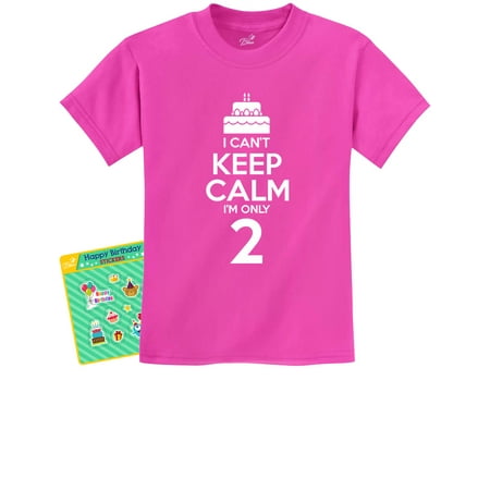 

2nd Birthday Shirt Boy Girl Two 2 Year Old Gifts Bday Shirts for Toddler Kids 4T Pink
