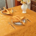 thumbnail image 7 of Fall Tablecloths Jacquard Thanksgiving Table Cloth with Pumpkins and Vines, Stain Resistant Table Cover for Harvest, Dining, Party Decor 60" x 102" Amber, 7 of 7