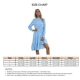 thumbnail image 3 of Vestido Tipo Túnica Para Mujer, Cómodo, Suelto, Estilo Retro, Amigable Con La Piel, Vestido A Rayas Para Mujer, Rayas Verticales Para Viajes ANGGREK Azul cielo XL, 3 of 5