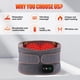 thumbnail image 3 of Cinturón de cintura con calefacción eléctrica, cinturón de soporte de espalda con luz roja, vibrador Lumbar térmico, Brace, descompresión de la columna vertebral, masajeador, alivio del dolor, 3 of 4