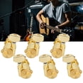 thumbnail image 4 of Guitar Tuning Pegs, 0.7in Handle Width Guitar Tuner Machine Head Gold  For Guitar Parts Replacement For Most Acoustic Guitars And Electric Guitars 3 Left And 3 Right Peg Set,6, 4 of 8