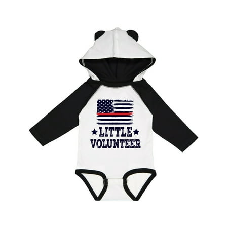 

Inktastic Firefighter Little Volunteer Gift Baby Boy or Baby Girl Long Sleeve Bodysuit