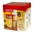 thumbnail image 1 of Rubbermaid Modular Food Canister Set, 8 Piece, Red, 1 of 4