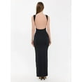 thumbnail image 5 of Bodycon Maxi Dress with Round Neck and Backless Detail, 5 of 5
