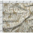 thumbnail image 2 of Soimoi Animals Printed, Poly Canvas Fabric, Decor Sewing Fabric by The Yard 56 Inch Wide,Decorative Fabric for Curtains Tote Bags, Olive Green, 2 of 5
