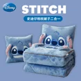 thumbnail image 3 of Mantas de almohada de Stitch Disney, dos en uno, almohada de franela kawaii, manta de siesta gruesa, decoración para sala de estar y dormitorio infantil, 3 of 5