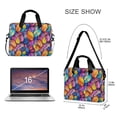 thumbnail image 3 of FORMRS 16" Laptop Bag Carrying Sleeve Case with Handle Travel Shoulder Briefcase, Colorful Leaves, 3 of 8