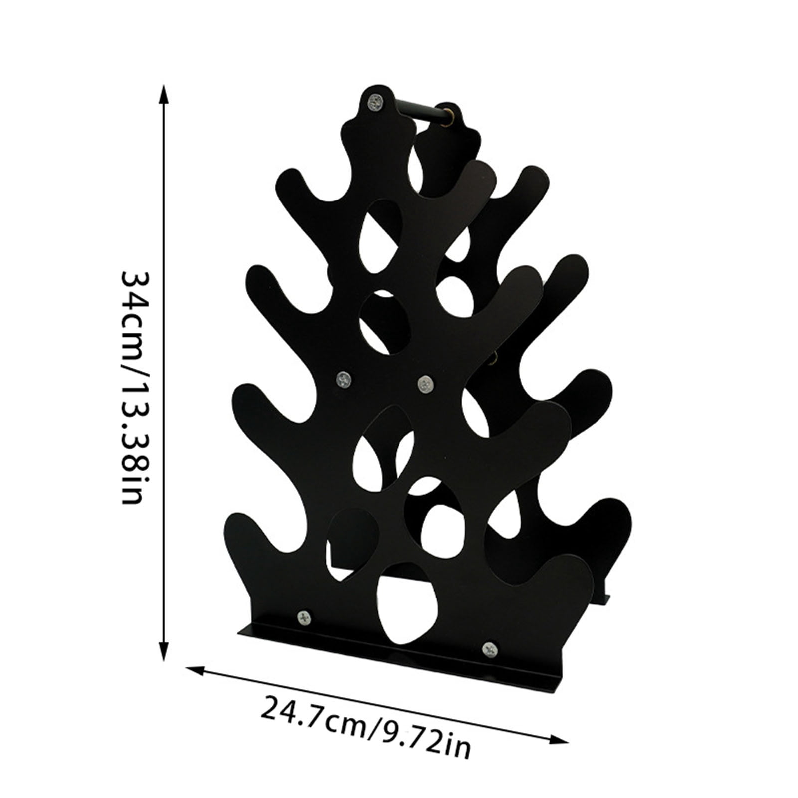 Coral Inspired Dumbbell Rack Stand Desktop Fitness Equipment Organizer Home Gym Storage Holder for Weights Yoga Accessories Decorative Display Shelf Countertop Organizer