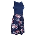 thumbnail image 1 of Vestido Sin Mangas Fiesta Floral Hombros Descubiertos Mujer Midi Floral Cómoda Ropa - Multicolor Azul Sunnimix  vestido de mujer midi floral, 1 of 8