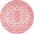thumbnail image 1 of Ahgly Company Indoor Round Medallion Red Traditional Area Rugs, 7' Round, 1 of 4