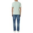thumbnail image 4 of s.Oliver Camiseta hombre - Basic, estampado logo, cuello redondo, algodón Verde claro M (Medium), 4 of 4