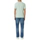 thumbnail image 4 of s.Oliver Camiseta hombre - Basic, estampado logo, cuello redondo, algodón Verde claro M (Medium), 4 of 4
