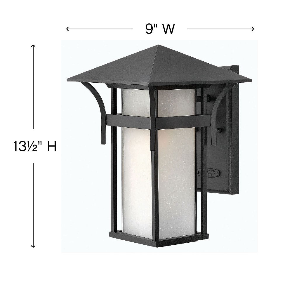 1 Light Medium Outdoor Wall Lantern in Transitional-Craftsman-Coastal Style 9 inches Wide By 13.5 inches High-Anchor Bronze Finish-Led Lamping