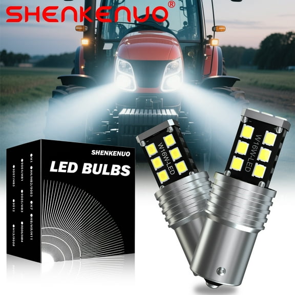 For Kubota B7800, B2410, B2630, B2710, B2910 Bulb 2X Blinding LED Headlight Bulbs ,15SMD,C112